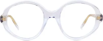 Loewe Round Full-Rim Transparent Frame Eyeglasses