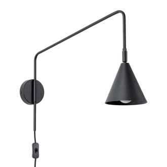 Sollux Lighting L&aacute;mpara de pared negro acero