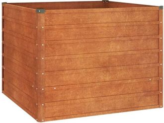 vidaXL Arriate oxidado de acero corten 100x100x77 cm Vidaxl