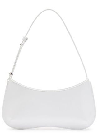 Jacquemus Le Bisou Glossed Leather Shoulder bag - White - One Size