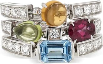 Bulgari Anello Allegra con diamanti anni 2010 - Argento