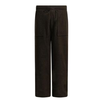 Maison Kitsun&eacute; Pantalones casuales de felpa - Trousers - Mujer - Marr&oacute;n - S