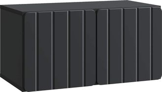 vidaXL Mueble De Tv De Pared 59,5 X 31 X 30 Cm Negro Vidaxl