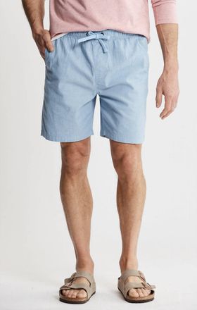 Jachs NY Chambray Pull On Short In Light Blue