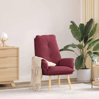 vidaXL Sedia rilassante Rosso vino 69 x 74 x 93 cm Tessuto - Vidaxl