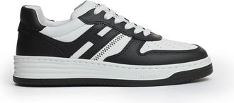 Hogan Zwarte Sneakers - Dames - Sneakers - Zwart - 36 1/2 EU - Leer - Schoenen
