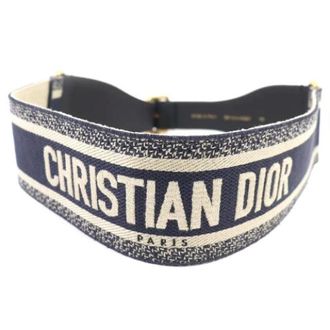 Dior Pre-owned Canvas Belt - female - Dior Vintage - Vintage Belts - Blue - ONE SIZE - Pre-owned