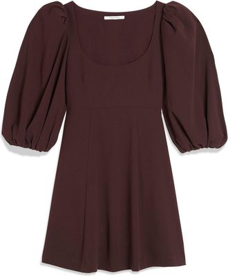 Rebecca Taylor Long Sleeve Crepe Dress