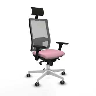Piqueras y Crespo Sedia Ufficio Con Poggiatesta Piqueras Y Crespo 3d026g1 Rosa