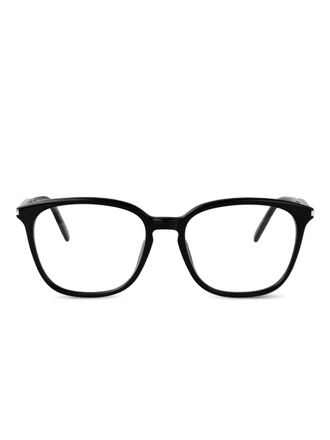 Saint Laurent Eyewear square-frame glasses - women - Acetate - 54 - Black