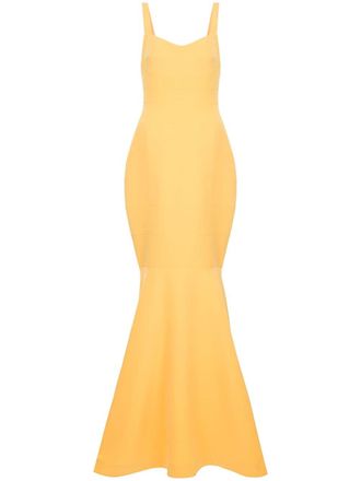 Rachel Gilbert Belina gown - Geel