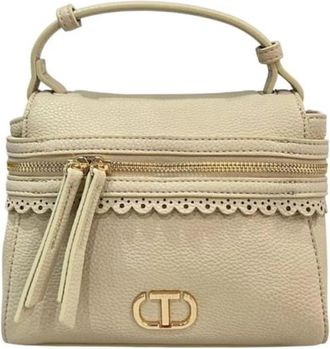 Twinset Polyethyleen Schoudertas - Dames - Handtassen - Beige - ONE Size - Tassen