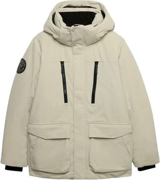Superdry City Parka - Coats - Hombre - Blanco - 2XL
