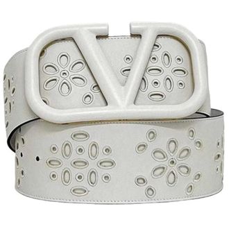 Valentino Pre-owned Belts, female, White, Size: ONE SIZE Pre-owned Vintage Leather Belt