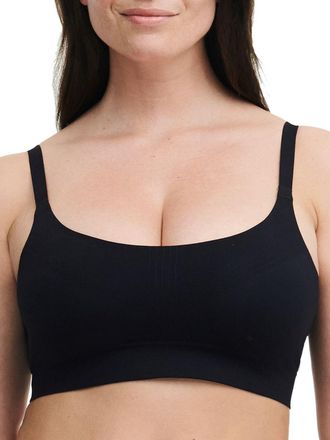 Chantelle Womens Smooth Comfort Wirefree Support Bra - Black polyamide - Size Small