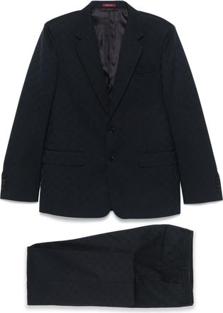 Gucci GG wool jacquard suit - Blue