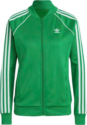 adidas Adicolor Classics SST track jacket - women - Cotton/Recycled Polyester/Elastane - S - Green