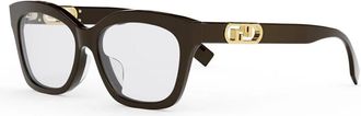 Fendi Brillen - unisex - Brillen - Bruin - ONE Size - Leer - Accessoires