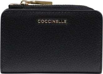 Coccinelle Wallets & Cardholders, female, Black, Size: ONE SIZE Leather Zip Wallet