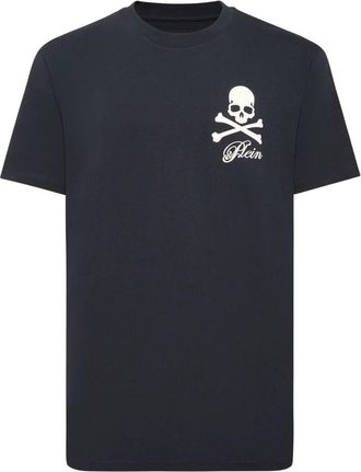 Philipp Plein Mens Skull-print T-shirt - Black Cotton - Size X-Large