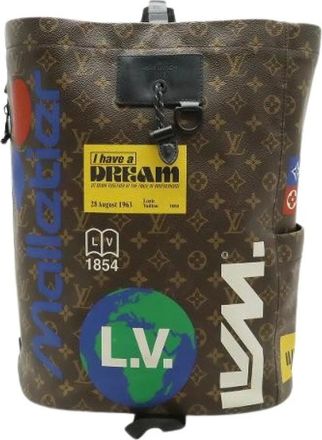 Louis Vuitton Vintage, unisex, Veelkleurig, ONE Size, Pre-owned Vintage Canvas Rugzak