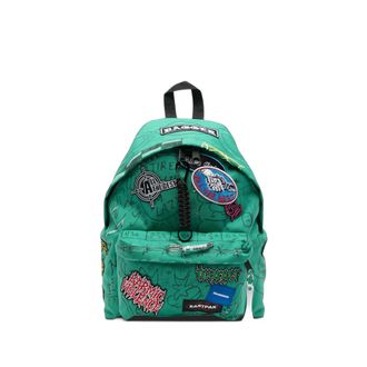 Dagger Patch-detail Graffiti-print Backpack