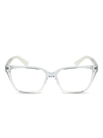 Calvin Klein rectangle-frame glasses - Blue