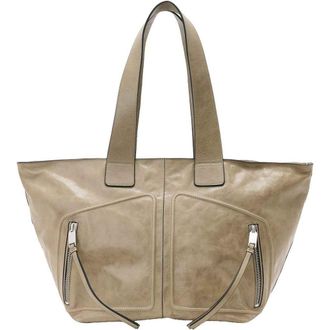 AllSaints Jean Rey Leather Tote in Pebble Grey at Nordstrom