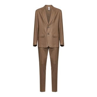 Hev&ograve; Galatina Suit - male - Hevo - Single Breasted Suits - Beige - XL - Suits