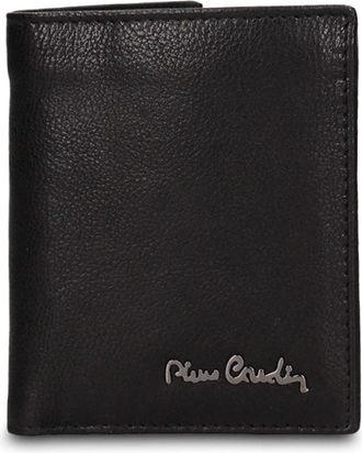 Pierre Cardin 1810-100 Portemonnee - Heren - Accessoires - Zwart - Maat: ONE Size Leer