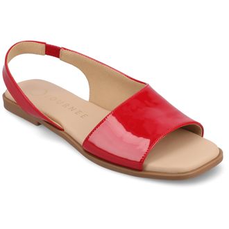 Journee Collection Women & apos;s Brinsley Medium and Wide Width Flat Sandals