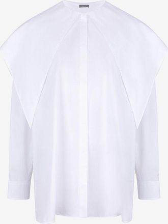 Fabiana Filippi Popelinehemd mit Oversize-Kragen