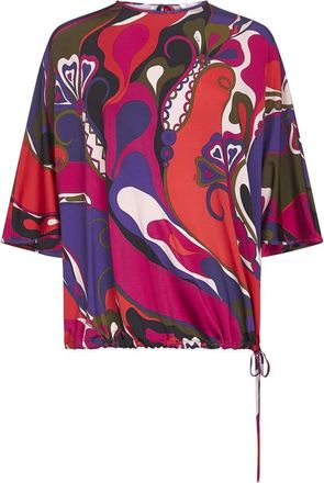 Pucci Orchidee Cape Blouse - Dames - Blouses - Veelkleurig - M - Overhemden