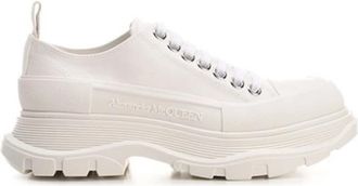 Alexander McQueen Witte Sneakers W4Mv 2 Stijl - Dames - Sneakers - Beige - 41 EU - Schoenen