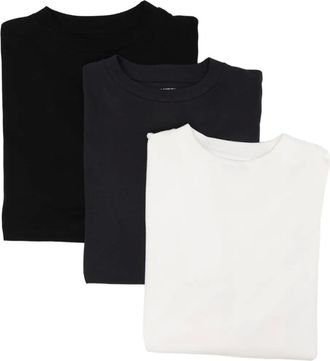 Jil Sander T-shirt con logo (3 pezzi) - Nero