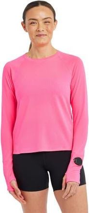 Oiselle Flyout Long-Sleeve Shirt - Womens in Neon Pink at Nordstrom, Size X-Large