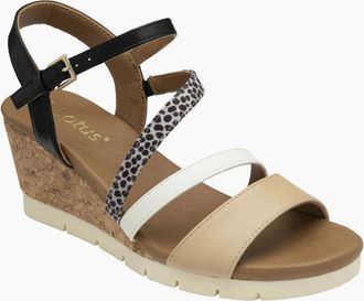 Lotus Womens Kitty Womens Wedge Sandals - Brown - Size: 7