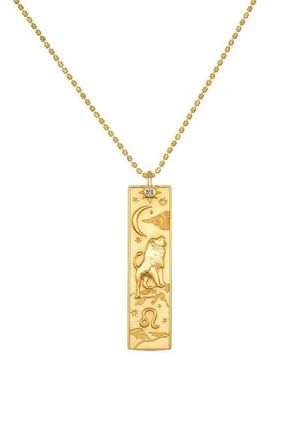 Satya Jewelry Story of Zodiac Necklace in Leo at Nordstrom