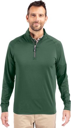 Cutter & Buck Adapt Eco Knit Stretch Recycled Mens Quarter Zip Pullover