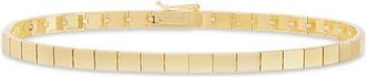 Lana Jewelry Thin Flash 14K Gold Tile Bracelet in Yellow at Nordstrom, Size 7