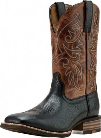 Ariat Mens Slingshot Boots - Medium In Black Adobe / Dark Tan