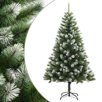 vidaXL &Aacute;rbol De Navidad Artificial Con Bisagras Y Nieve Flocada 180 Cm Vidaxl