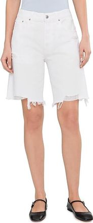 Madewell The Essex Long Baggy Short Womens Shorts Tile White : 30 9, Cotton/Denim