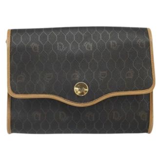 Dior Pre-owned Cross Body Bags, female, Black, Size: ONE SIZE Pre-owned Vintage honeycomb shoulder bag