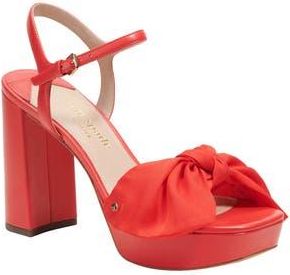 Kate Spade New York lucie ankle strap platform sandal in Flame Scarlet at Nordstrom Rack, Size 6.5