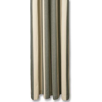 Ferm Living Chambray Duschvorhang, dark lichen / parchment