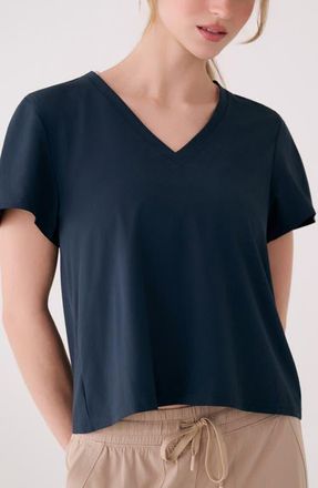 Lole Olivie V-Neck Top in Outerspace at Nordstrom, Size X-Small