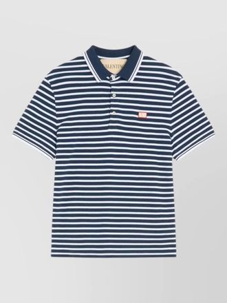 Valentino vlogo signature polo shirt striped pattern