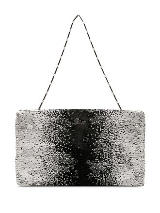 Dior 2013 Sequin clutch bag - women - Fabric/glitter/Fabric - One Size - Black