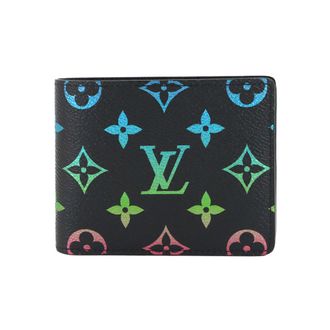 Louis Vuitton Multi-Color Noir Canvas Wallet (Bi-Fold) (Pre-Owned)